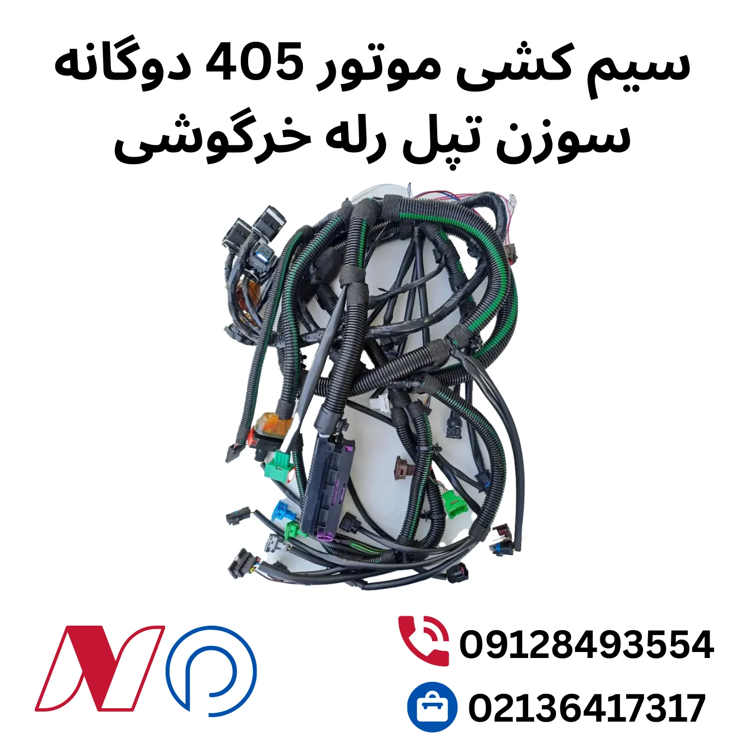 سیم کشی موتور 405 دوگانه سوزن تپل رله خرگوشی 1 سیم کشی موتور 405 دوگانه